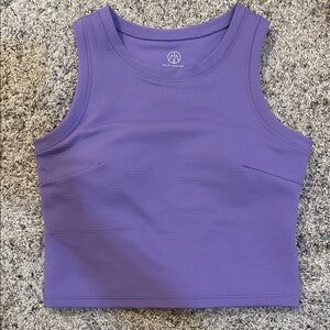 Purple Ribbed Tank Top - Size Medium - Never been worn